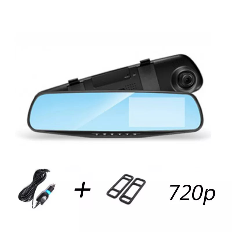 Car Rearview Mirror DVR 1080P Dual Lens Driving Video Recorder Rearview Dash Camera 4.3/2.8inch Car Electronics Accessories