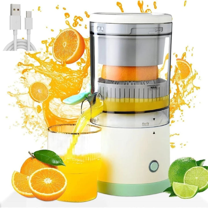 Portable Electric Citrus Juicer - USB Charging, Fresh & Seedless Juice - BPA-Free Material